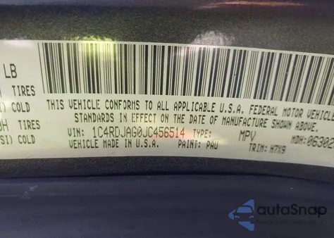 2018 Dodge Durango Sxt Awd из США, поврежденный, VIN 1C4RDJAG0JC456514